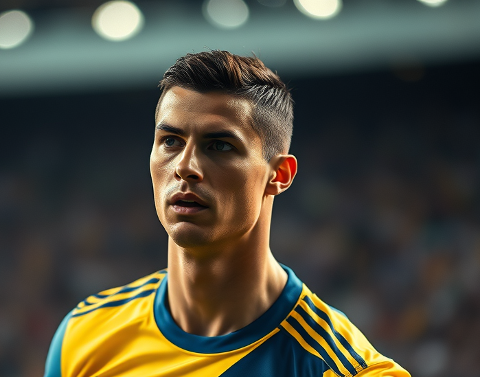 Dejected Ronaldo playing for Al Nassr