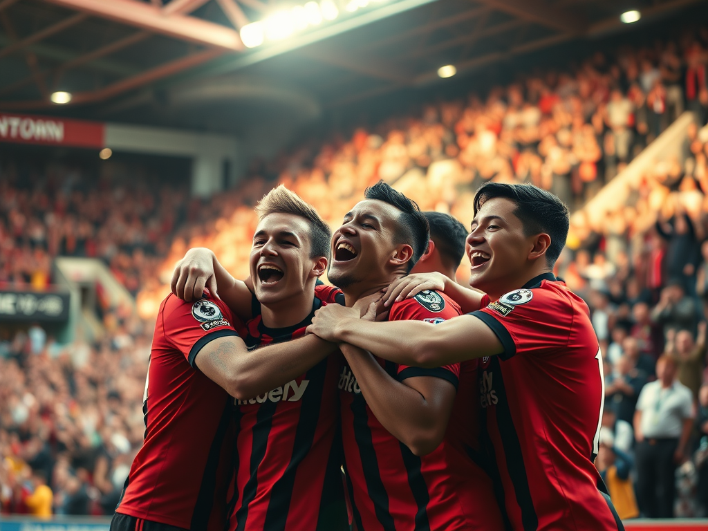 Happy Bournemouth players