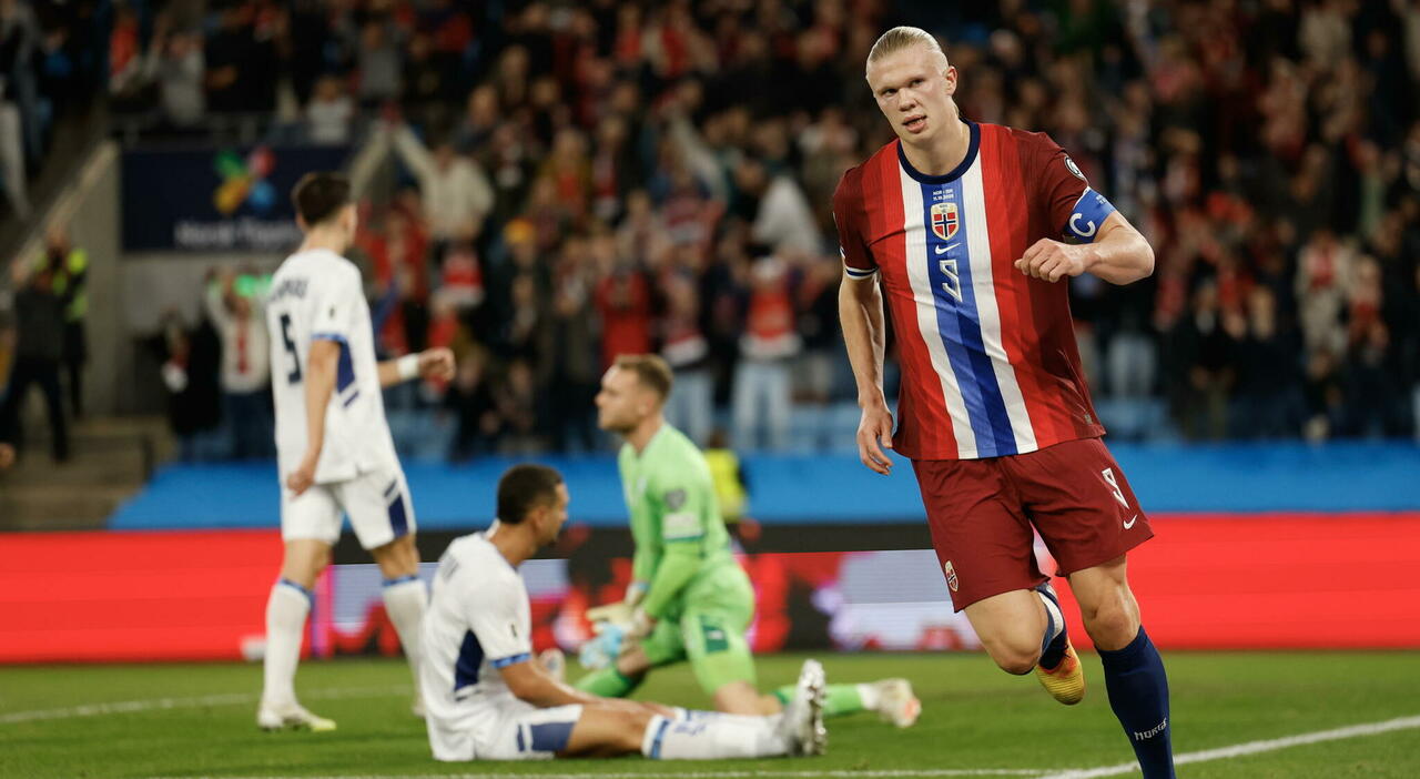 Erling Haaland Floors Israel as Norway qualify