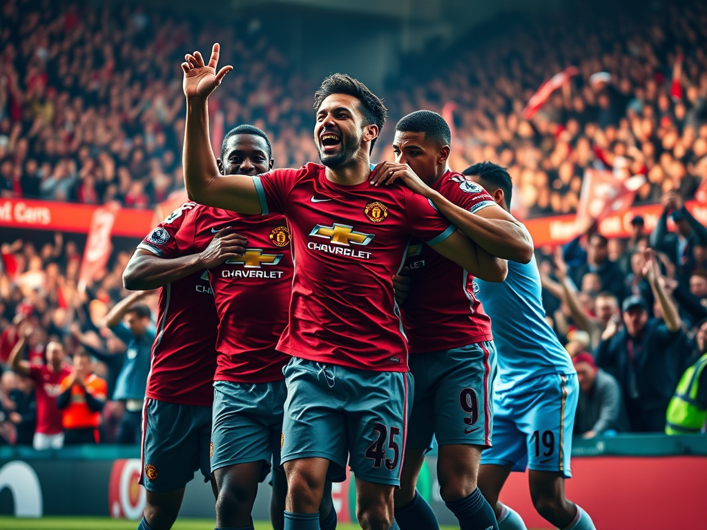 Manchester united beat manchester city