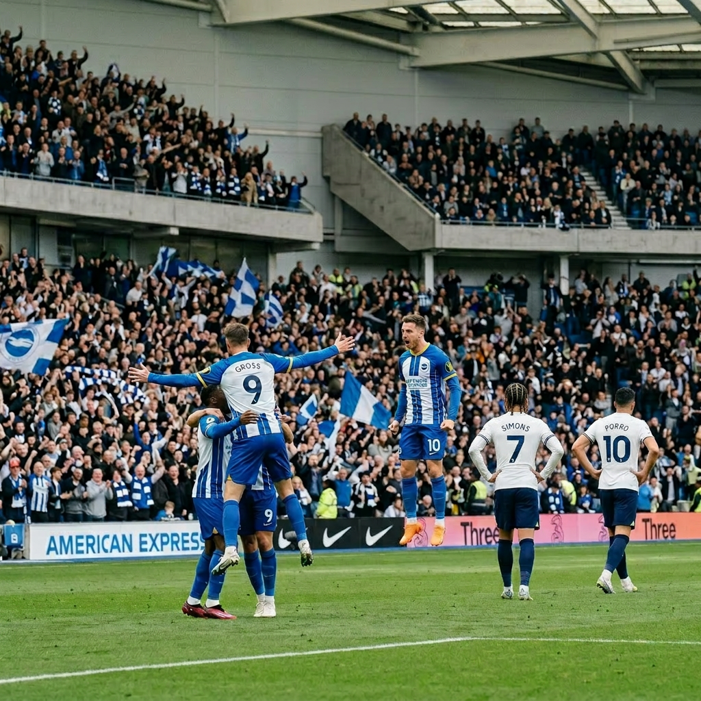 Brighton deny tottenham