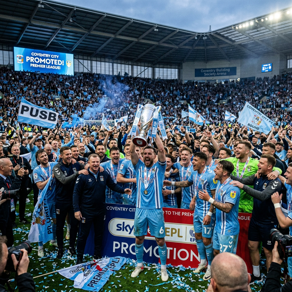 Coventry City FC promoted to EPL