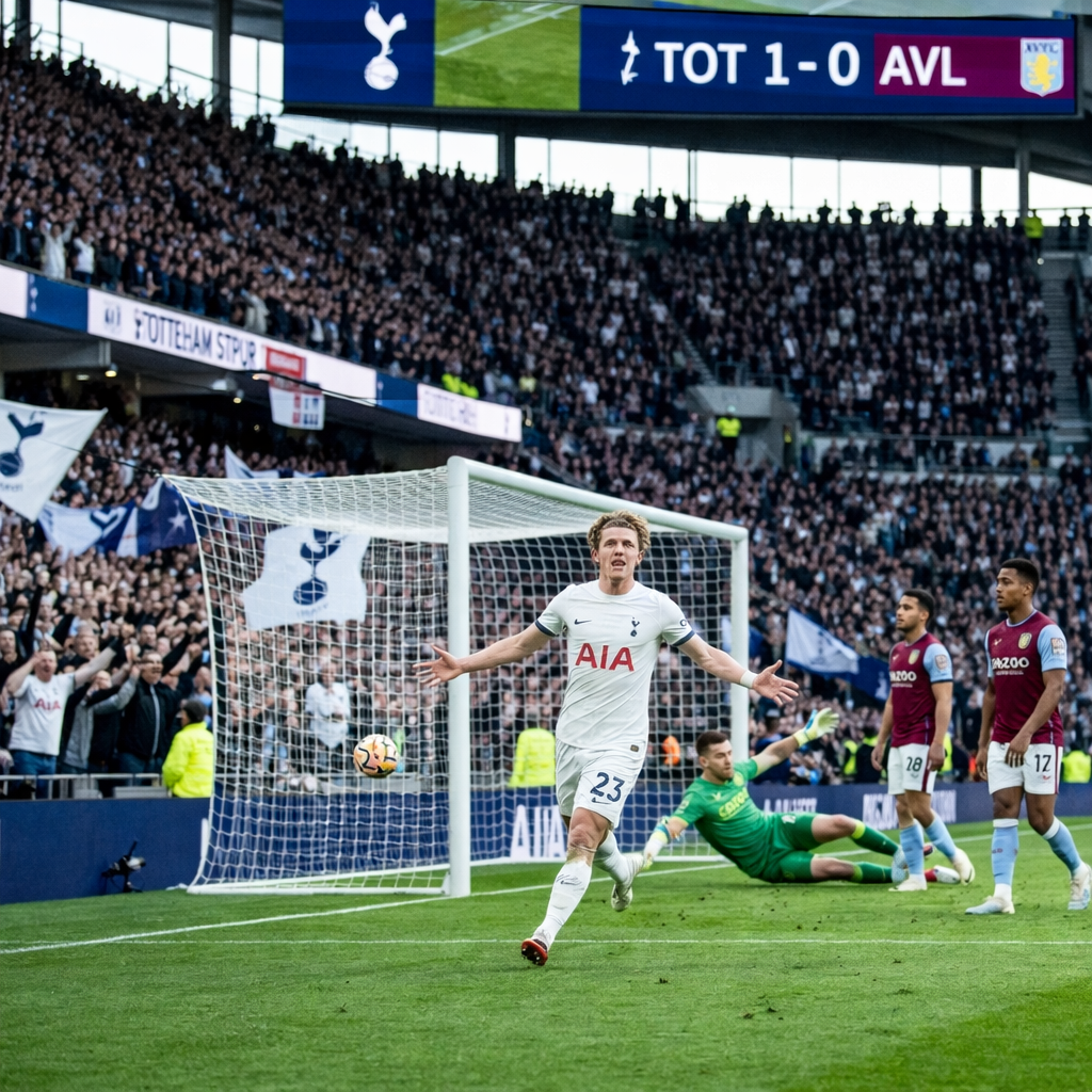 Conor Gallagher scores for Tottenham in win against Aston Villa