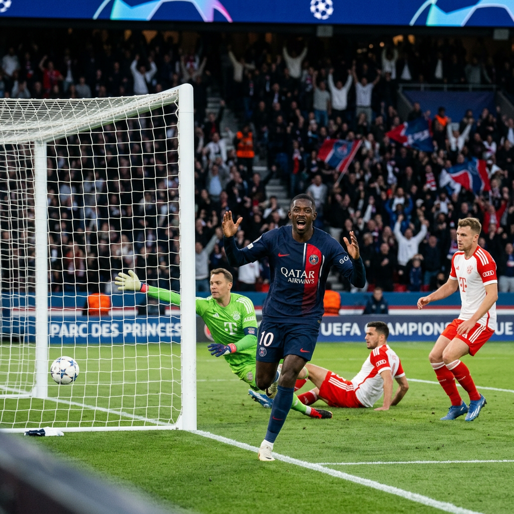 Dembele scores as PSG beat Bayern in Munich