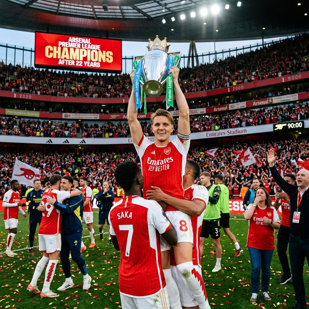 Arsenal win English Premier League after 22 years