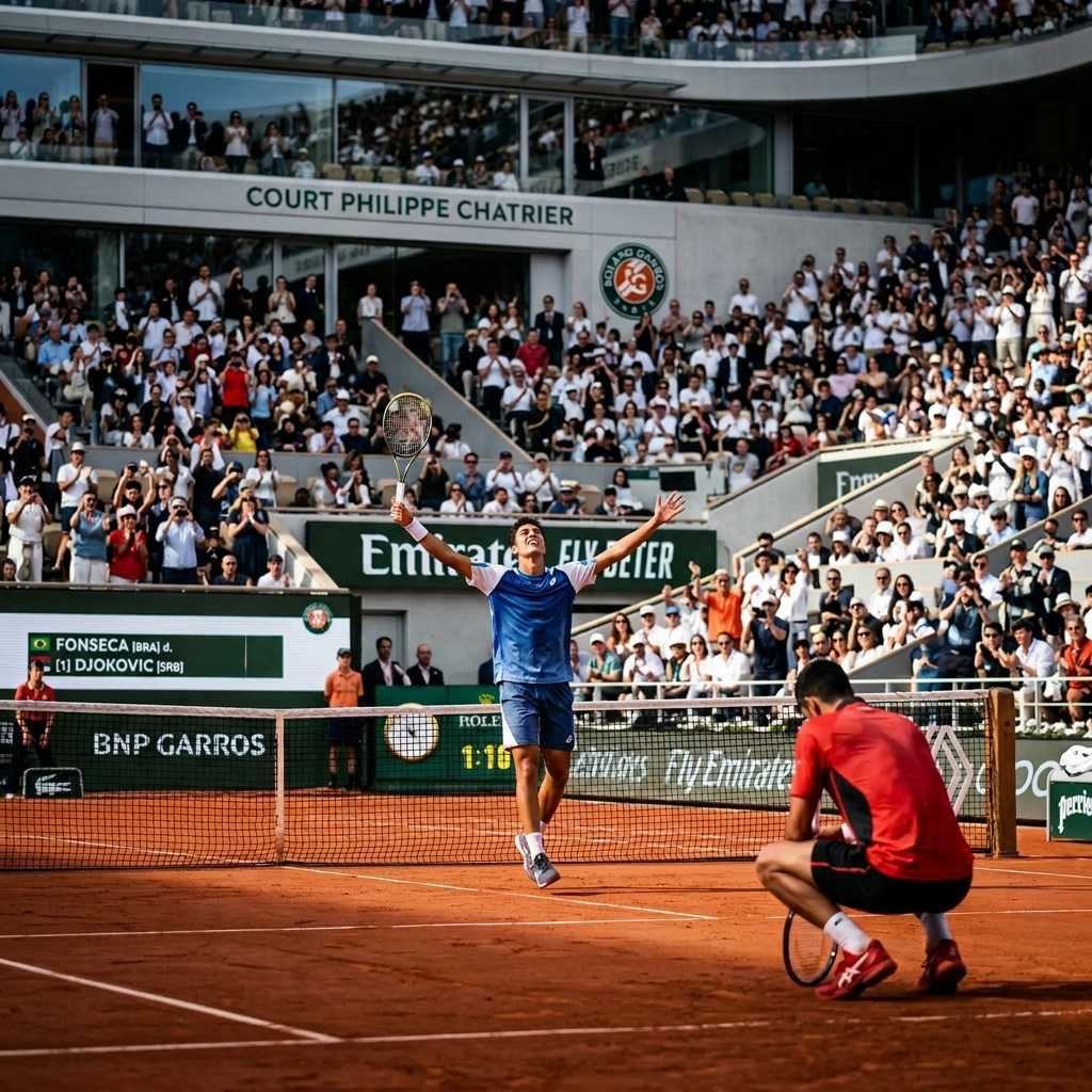 Fonseca beats Djokovic