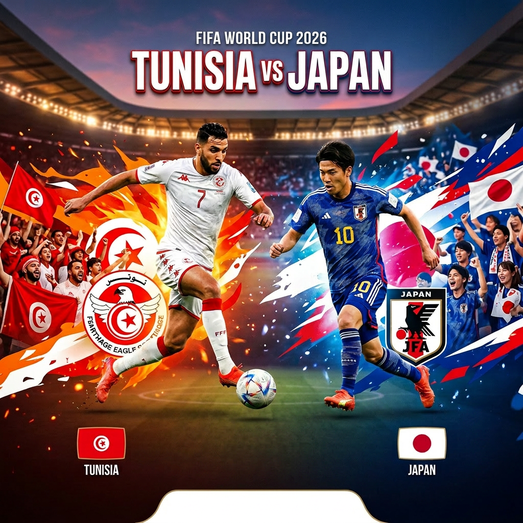 Tunisia vs Japan