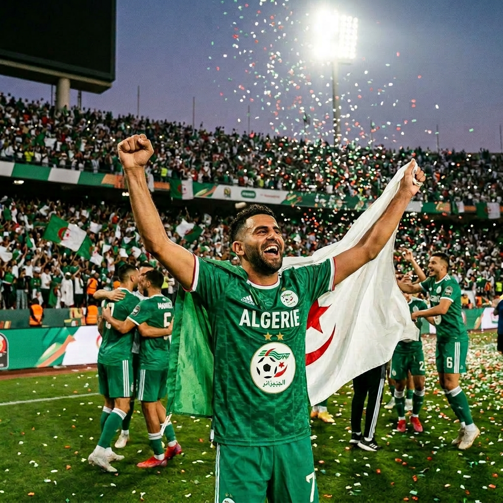 Riyad Mahrez powers Algeria to the RD of 32
