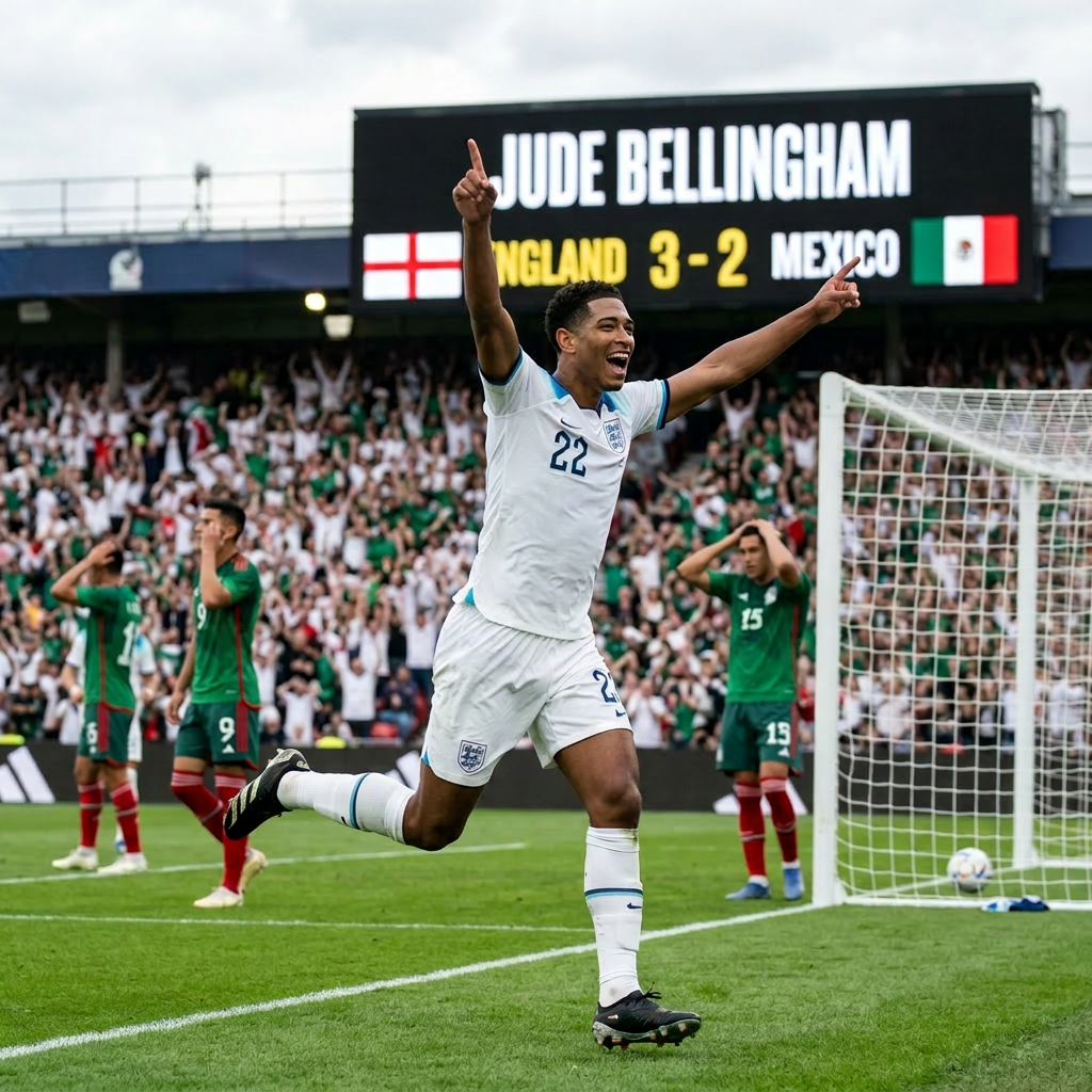 Jude Bellingham double sinks Mexico
