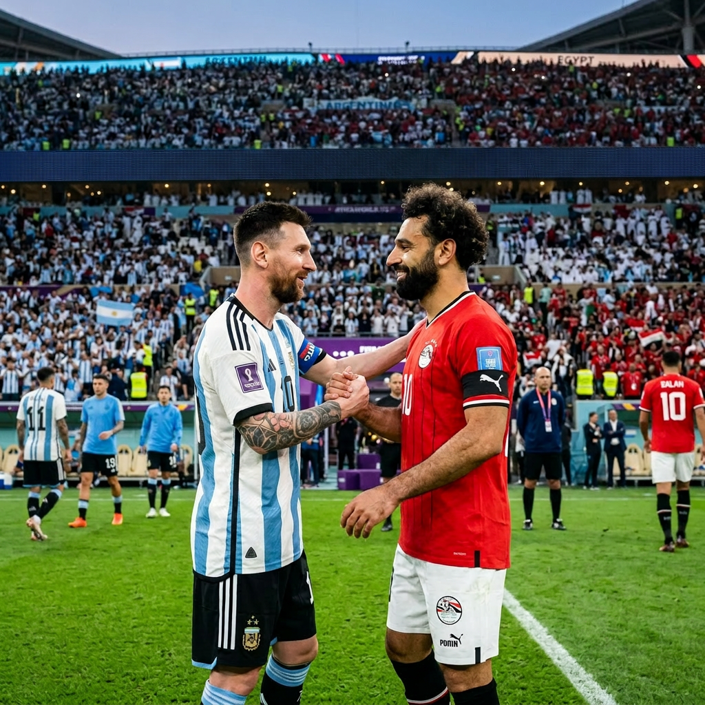 Messi to meet Salah Tonight