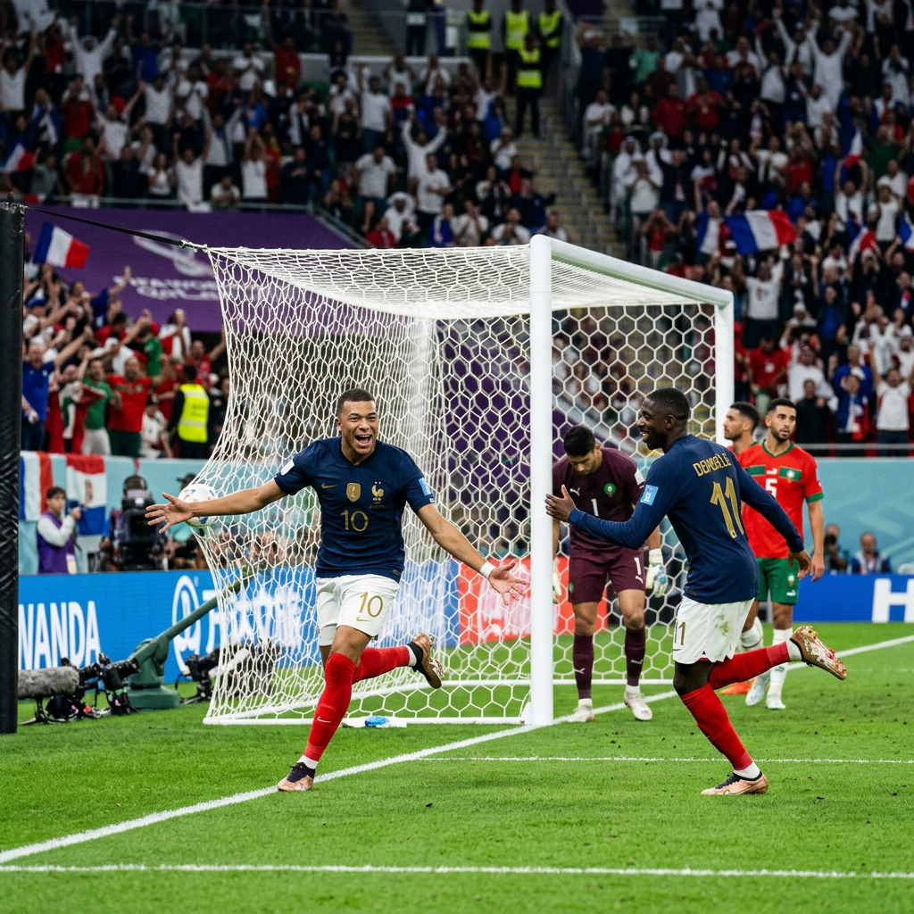France beat Morocco