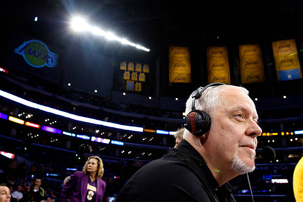 Los Angeles Laker announcer Lawrence Tanter