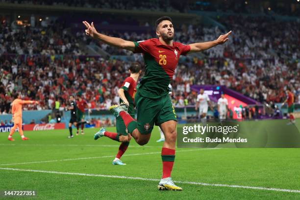 Goncalo Ramos scores for Portugal against Denmark