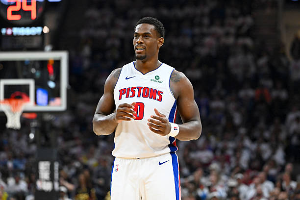 Jalen Duren #0 of the Detroit Pistons